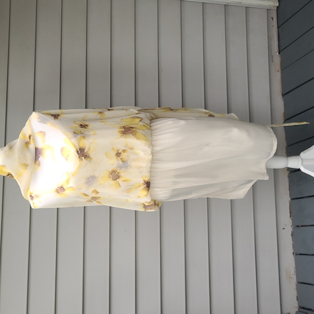 Simply Vera by Vera Wang Dress Floral Flowy Maxi Size XL - Picture 13 of 15